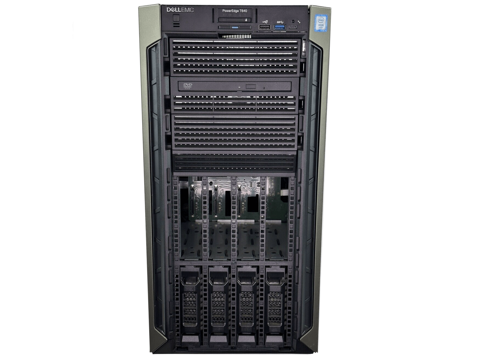 Dell T640 Tower Server 8x LFF Xeon 4112 32GB RAM PERC H740P 3.5 2x 750W PSU.
