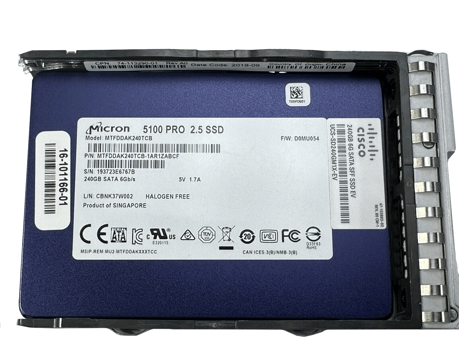 Cisco C240 M5 Server 24x SFF 2x 6150 768GB 240GB/375GB/960GB SATA/NVMe SSD 1600W.