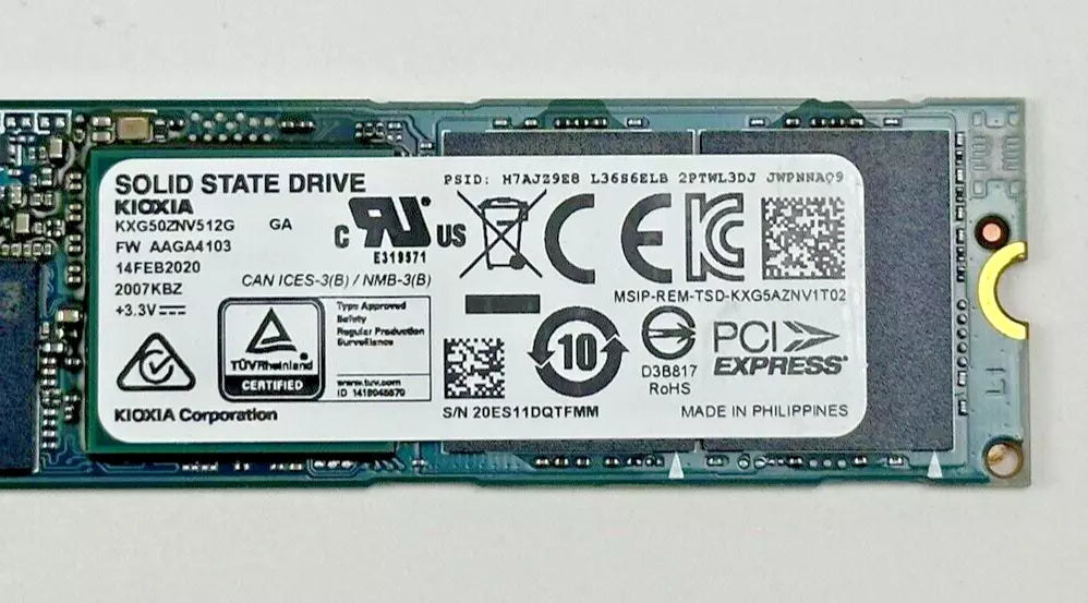 HPE 512GB M.2 2280 NVMe PCIe 3.0 x4 SSD P00438-001 PCI-e RI Solid State Drive