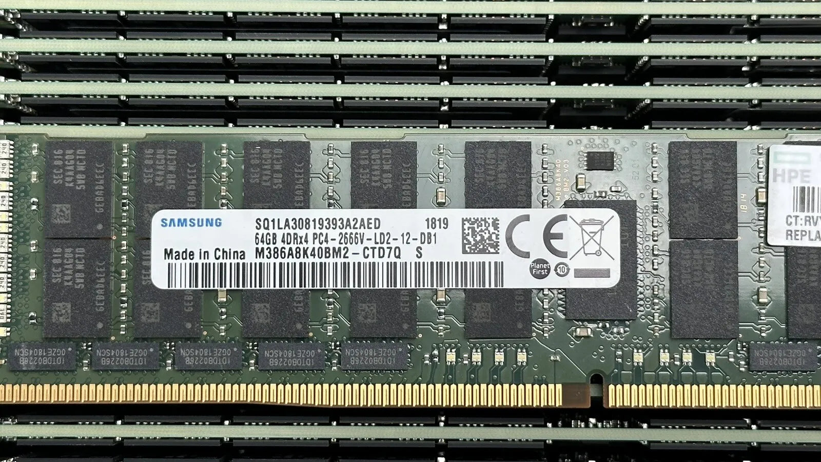 HPE 815101-B21 1x 64GB Quad Rank x4 4DRx4 DDR4-2666 PC4-2666V Memory 840759-091