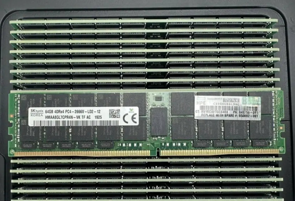 HPE 815101-B21 1x 64GB Quad Rank x4 4DRx4 DDR4-2666 PC4-2666V Memory 840759-091
