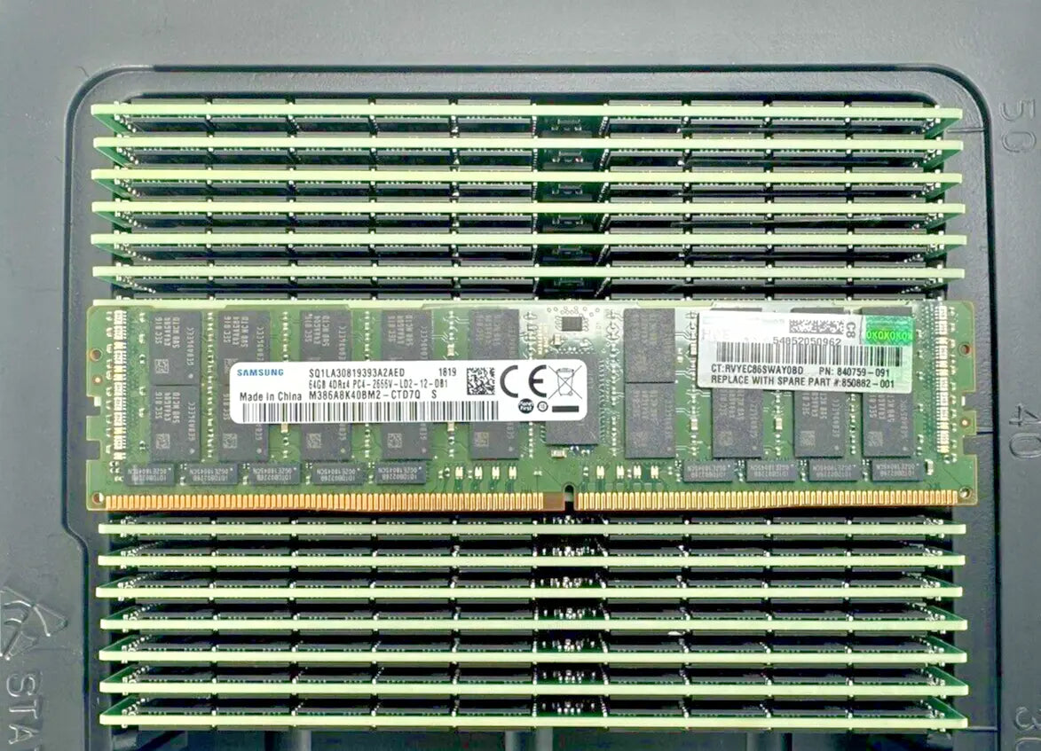 HPE 815101-B21 1x 64GB Quad Rank x4 4DRx4 DDR4-2666 PC4-2666V Memory 840759-091