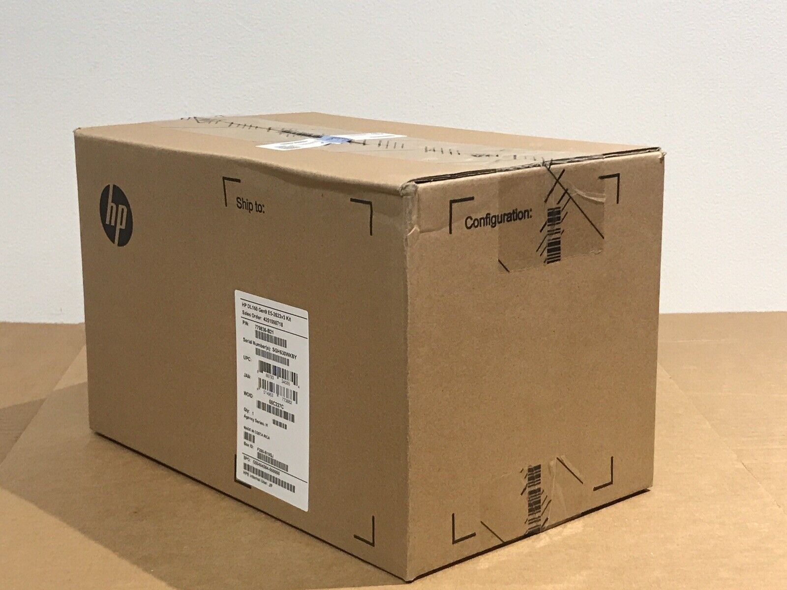 HP ProLiant DL160 Gen9 E5-2623 v3 Kit