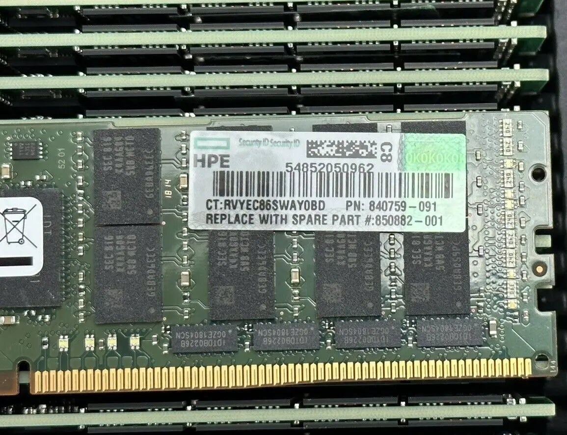 HPE 815101-B21 1x 64GB Quad Rank x4 4DRx4 DDR4-2666 PC4-2666V Memory 840759-091