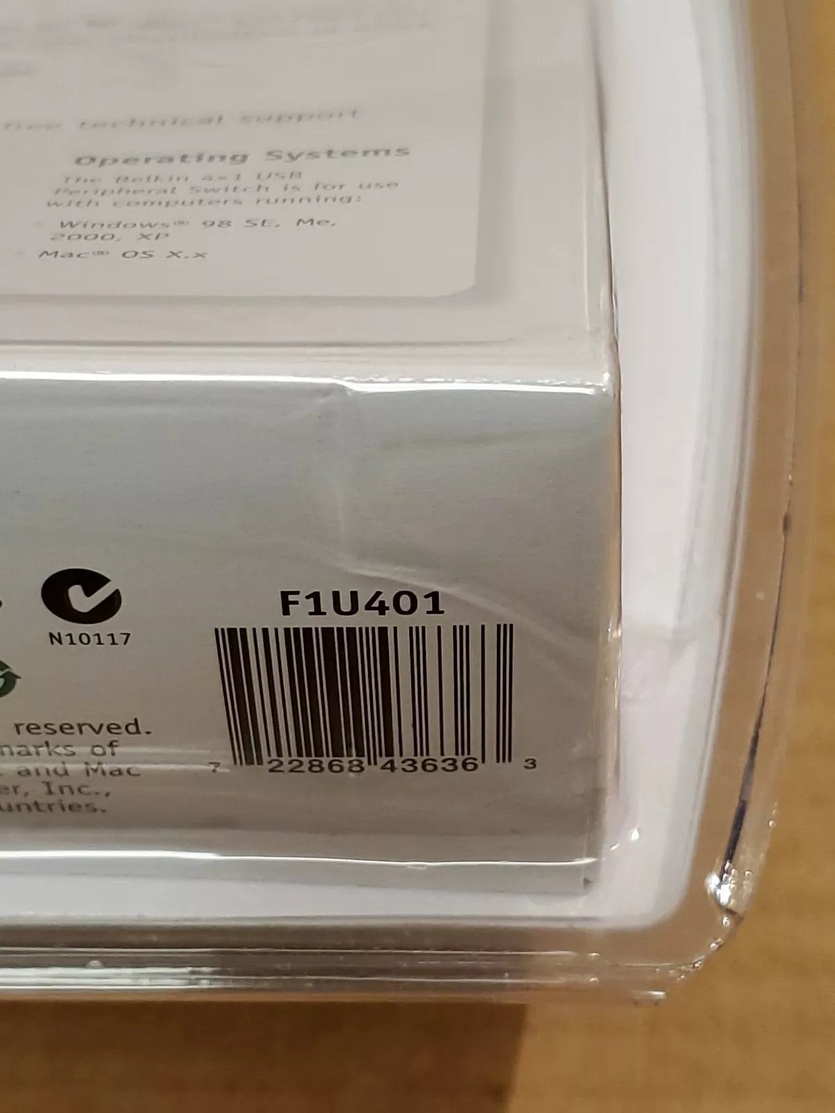 Belkin USB 4X1 Peripheral Switch New Original Packaging F1U401