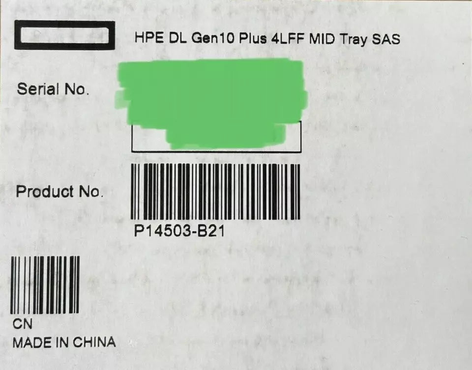 HPE DL385 Gen10+Plus 4LFF SAS/SATA Low Profile Mid Tray Drive Cage Kit DL38X