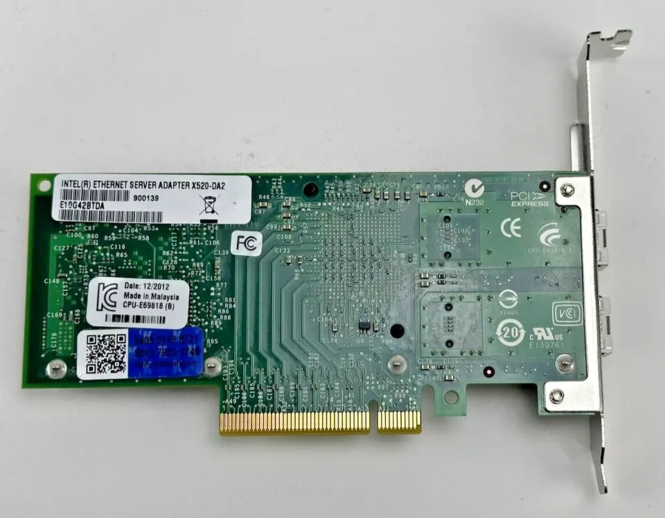 Genuine Intel x520-DA2 x520-SR2 Dual Port 10Gb Network Adapter NIC FH Bracket
