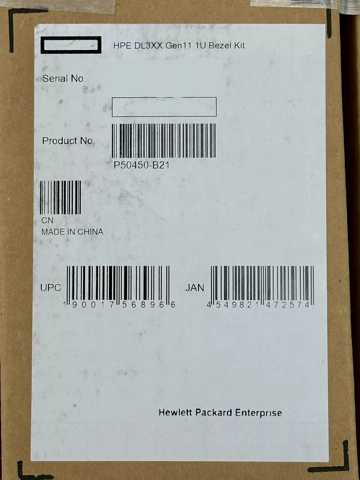 HPE ProLiant DL3XX DL320 DL325 DL360 DL365 Gen11 1U Common Bezel Kit P50450-B21