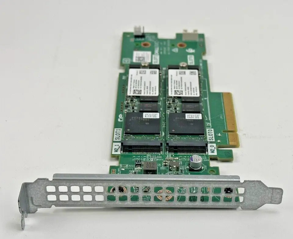 Dell Dual M.2 PCI-E BOSS Boot Controller + 2x Dell GKJOP 120GB M.2 SSD FH