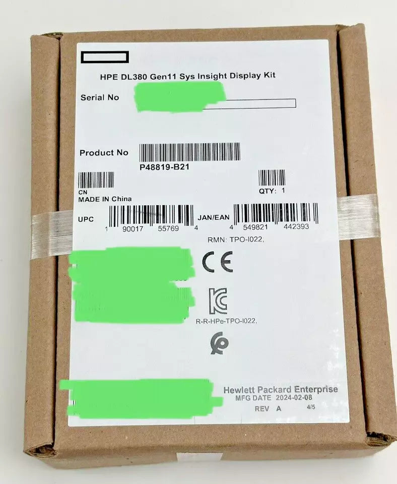 HPE DL380 Gen11 System Insight Display Kit Sys P48819-B21 G11