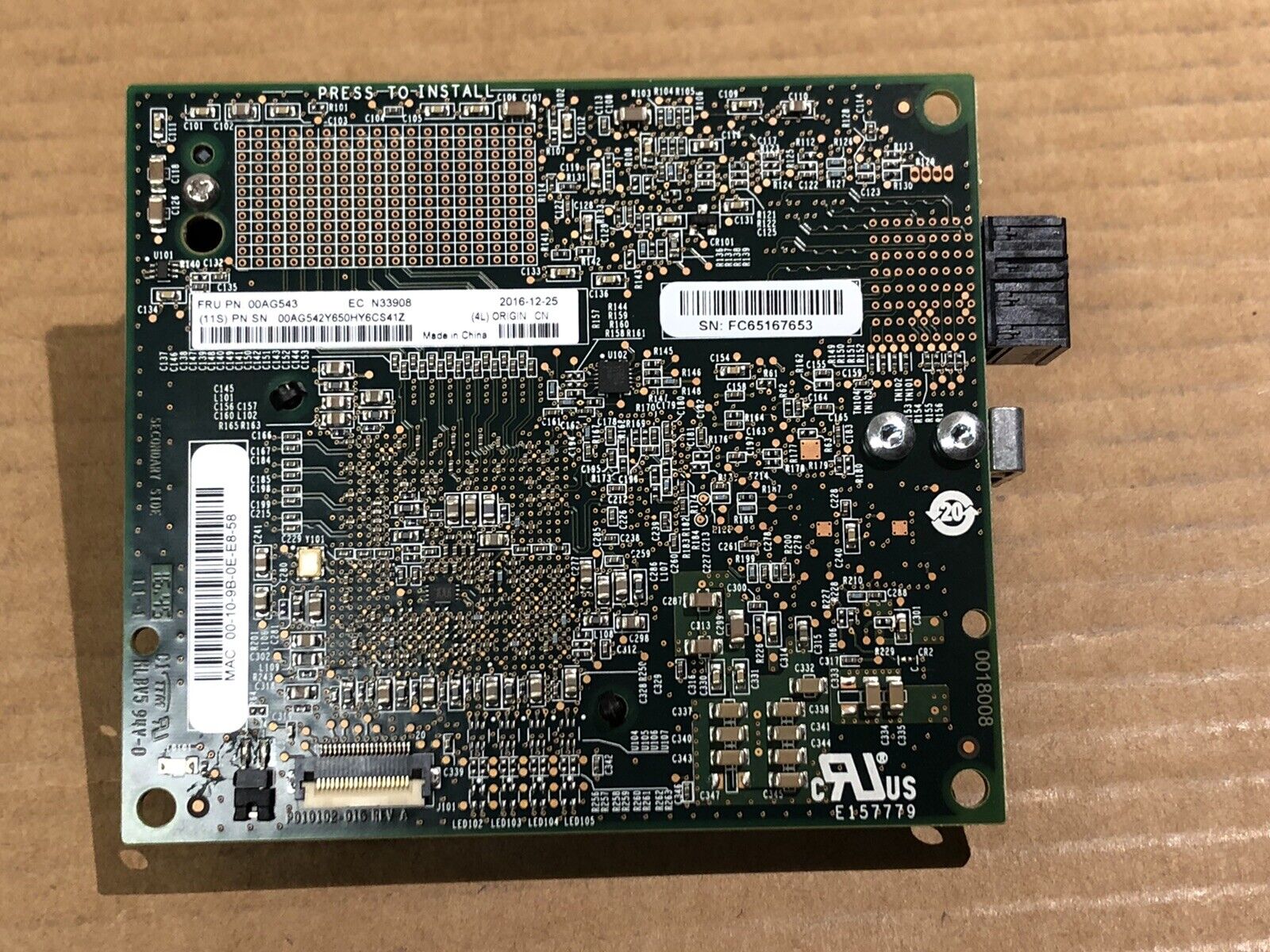 Lenovo Flex System CN4052S Dual Port 10Gb Virtual Fabric Adapter 00AG542 00AG543.