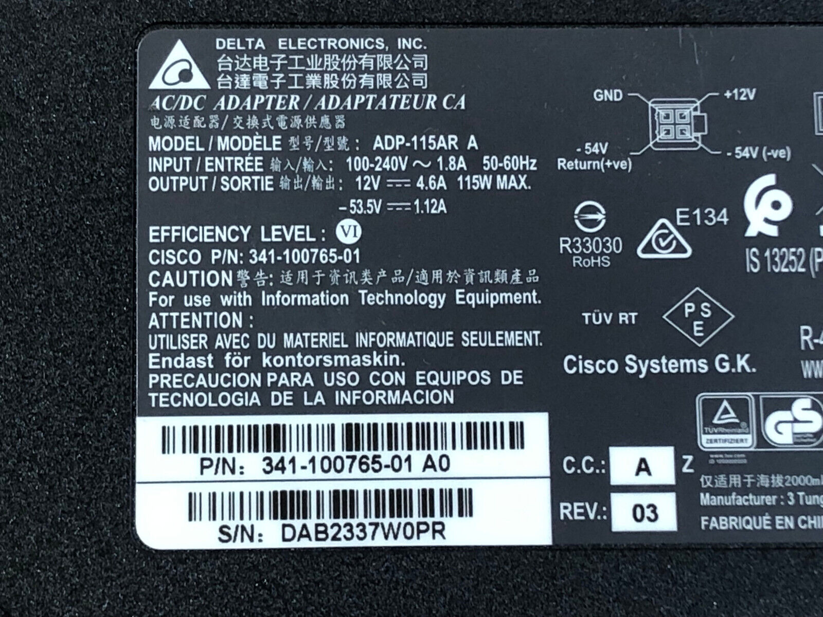 Cisco 3504 AIR-CT3504-K9 802.11ac Wireless Controller 10 AP License w/AC Adaptr