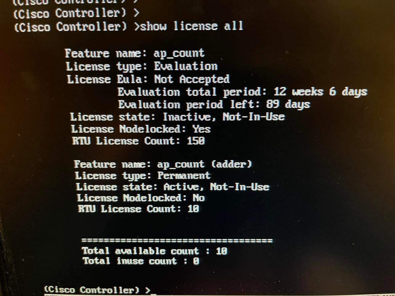 Cisco 3504 AIR-CT3504-K9 802.11ac Wireless Controller 10 AP License w/AC Adaptr