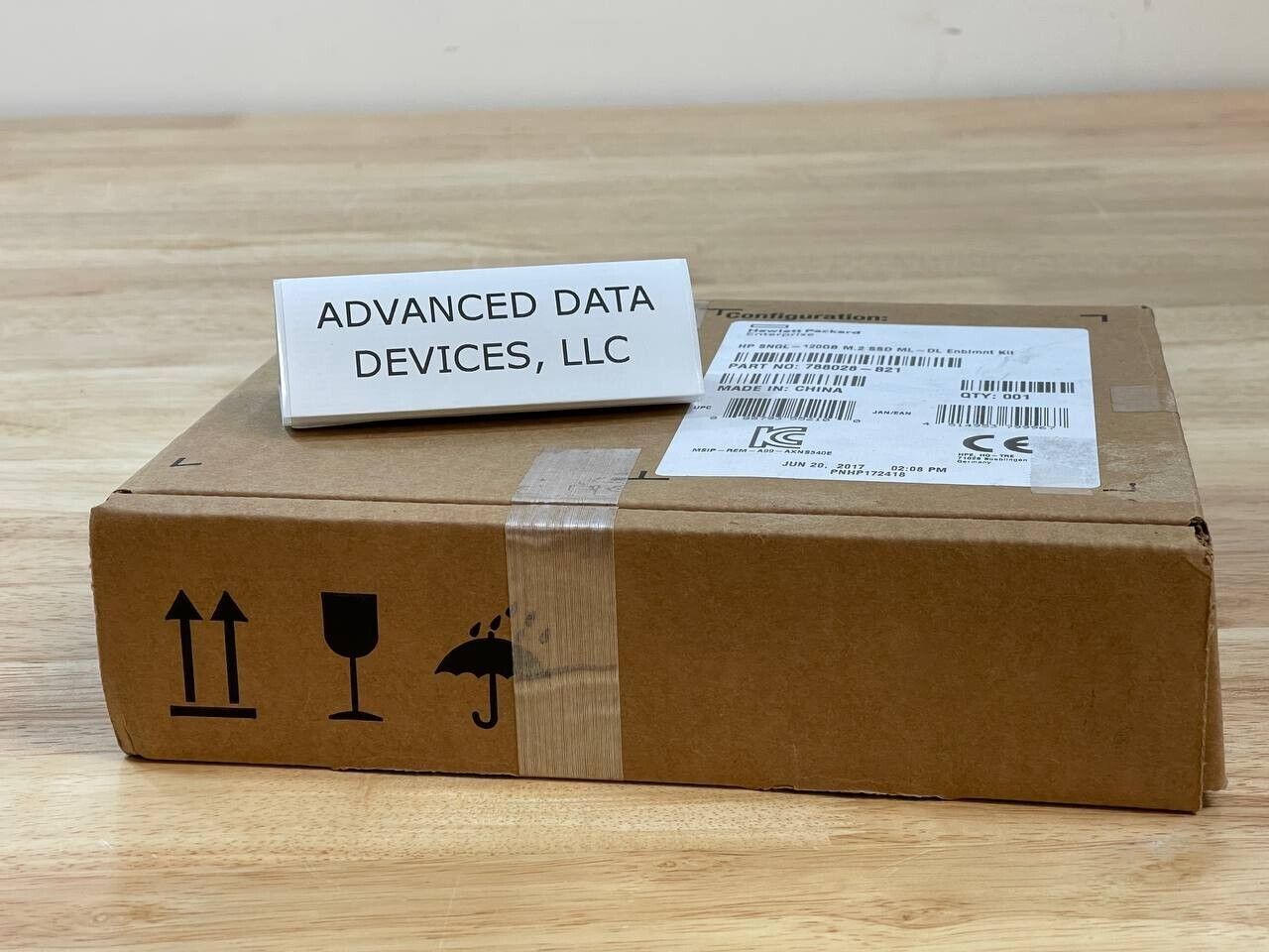 HPE 788028-B21 120GB Value Endurance M.2 2280 Read Intensive AIC SSD Enablement Kit for ProLiant Gen9.