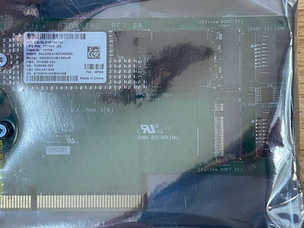 HPE 788028-B21 120GB Value Endurance M.2 2280 Read Intensive AIC SSD Enablement Kit for ProLiant Gen9.