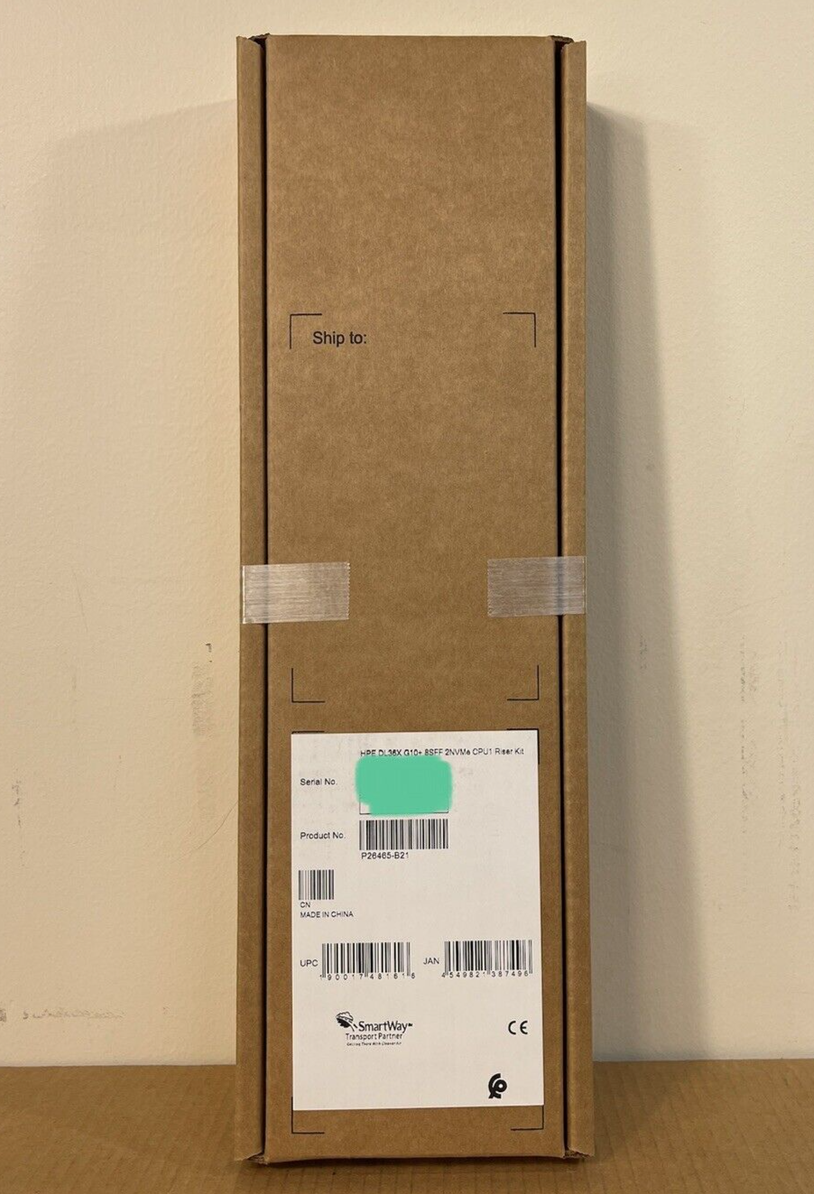 HPE P26465-B21 ProLiant DL36X DL360 DL365 Gen10+ Plus 8SFF 2NVMe CPU1 Riser Kit x16 x8 G10+.