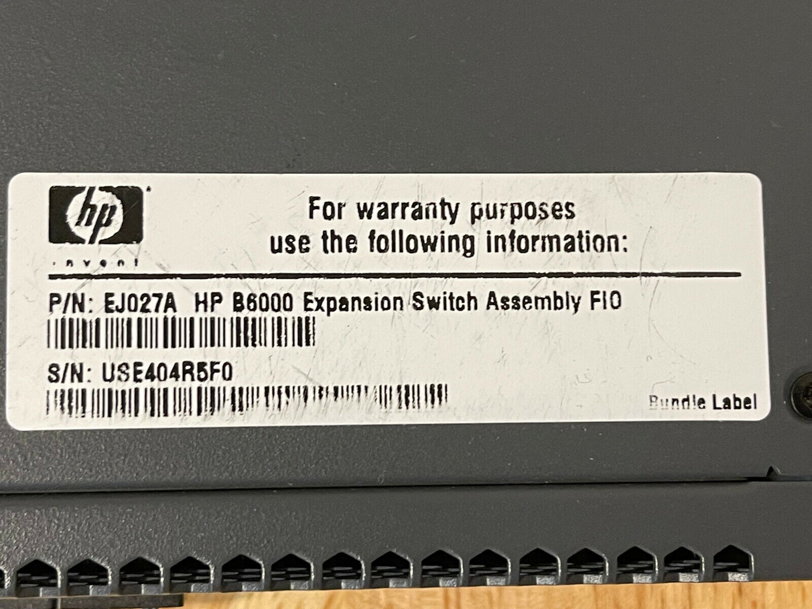HP J9265A ProCurve 6600-24XG 10 Gigabit 24x SFP+ Layer 3 Ethernet Switch No PSU 10G.