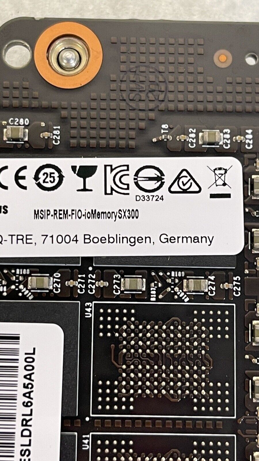 HP 794603-B21 1.2TB SanDisk ioMemory SX300-1200 MEZZANINE PCI-e SSD MLC 795154-001 Flash 98 - 100%.