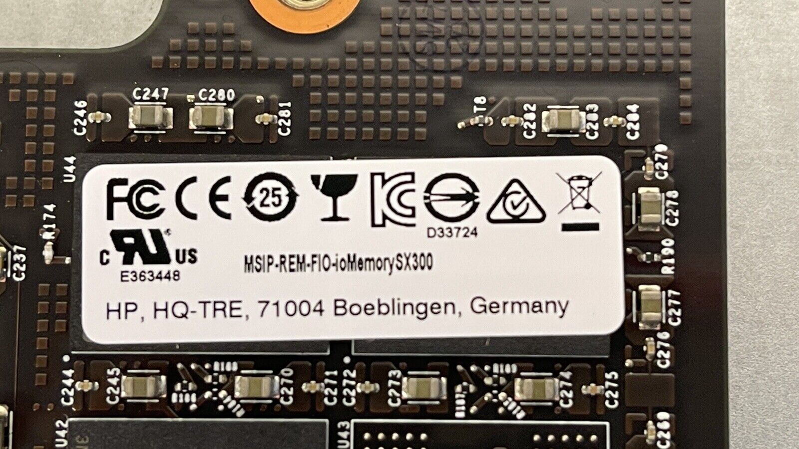 HP 794603-B21 1.2TB SanDisk ioMemory SX300-1200 MEZZANINE PCI-e SSD MLC 795154-001 Flash 98 - 100%.