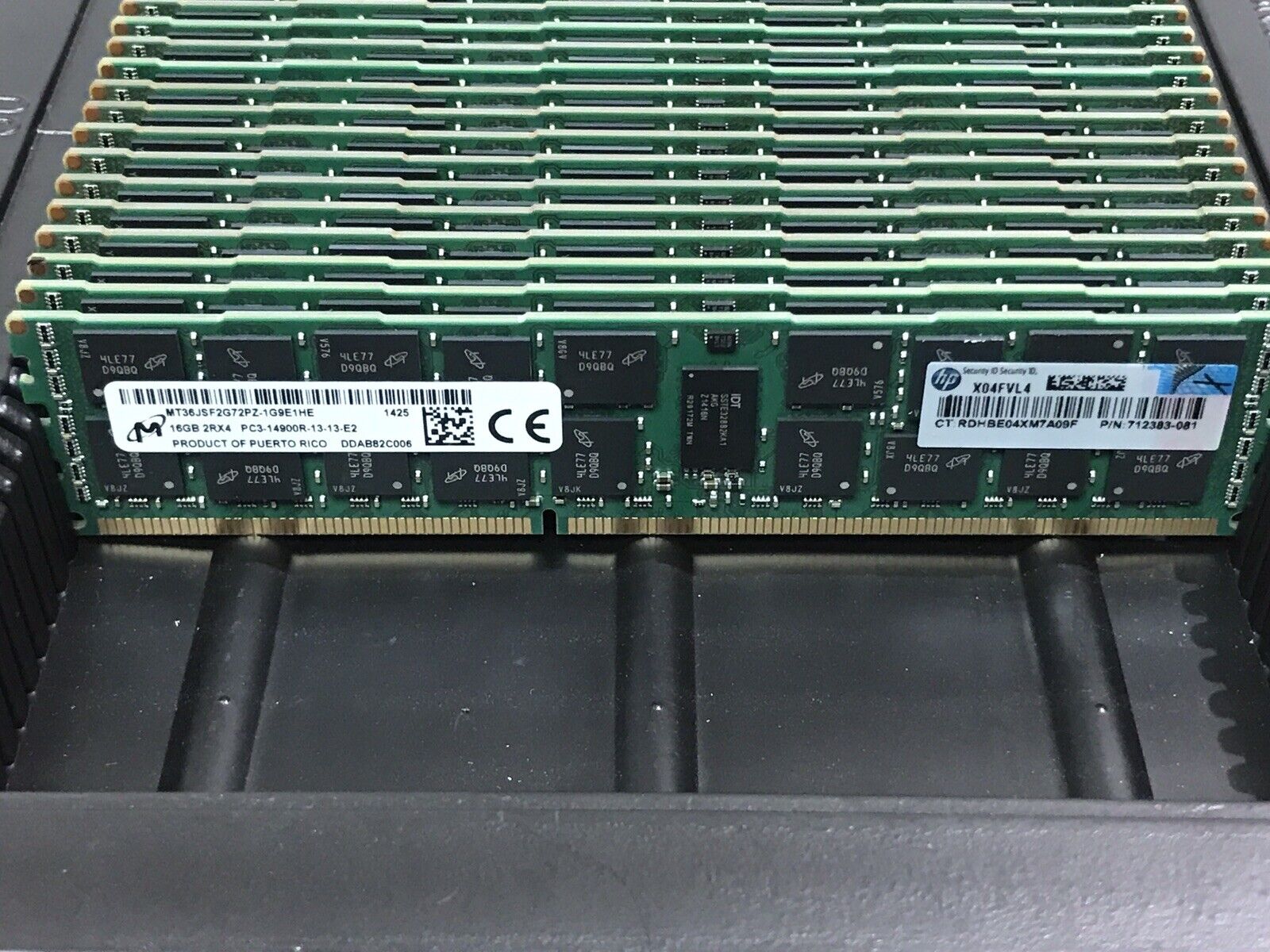 HP 712383-081 1x16GB Dual Rank x4 DDR3 1866MHz RDIMM ECC CL13 Ram SmartMemory