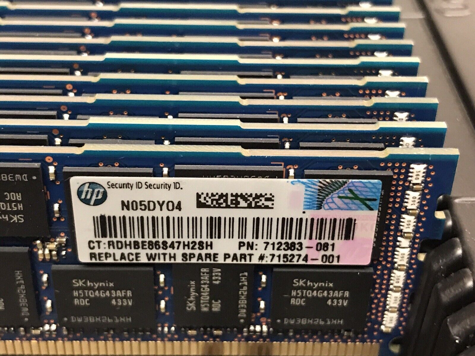 HP 715274-001 1x16GB Dual Rank x4 DDR3 1866MHz RDIMM ECC CL13 Ram SmartMemory