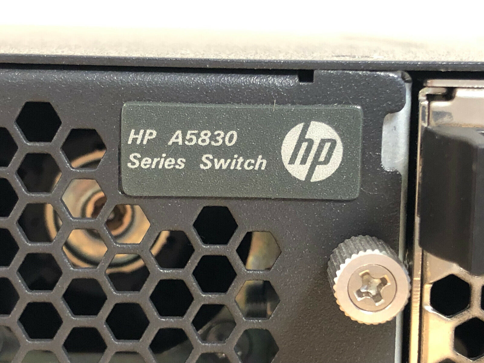 HP JC691A A5830 Series A5830AF Ethernet Switch 48x RJ-45 2x SFP+ Ports 2x PSUs.
