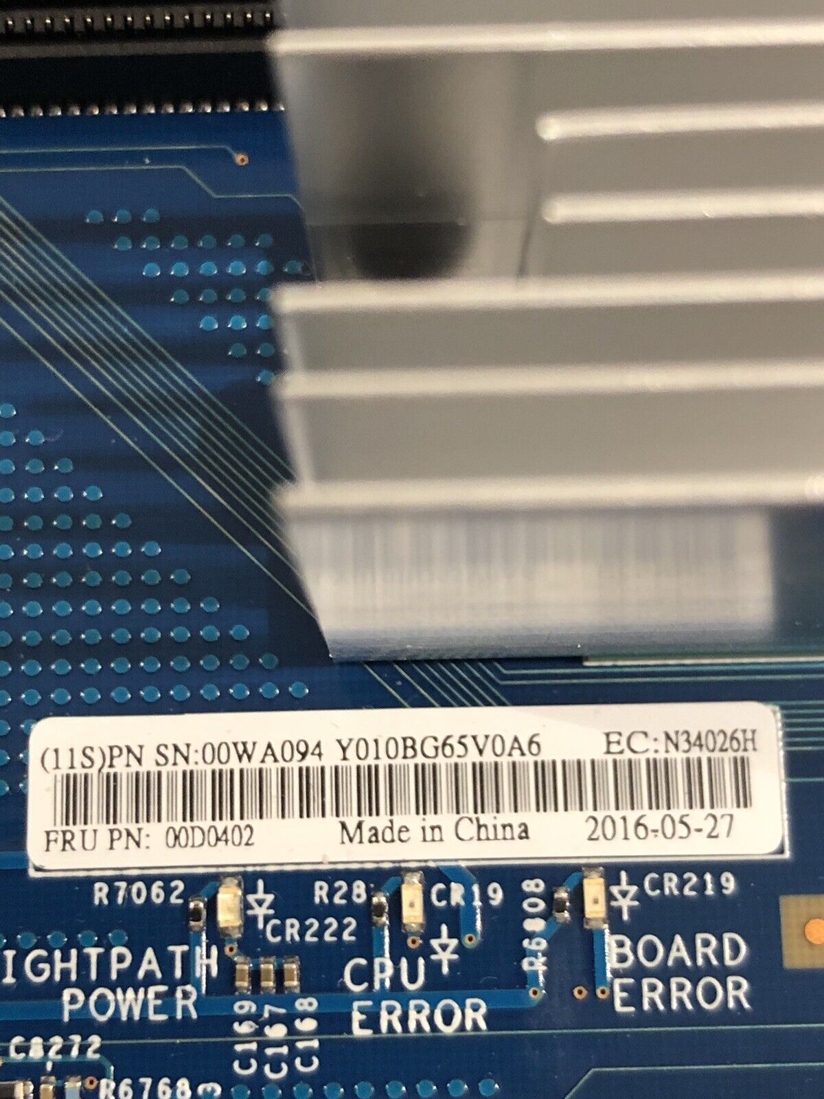 Lenovo x3850 x3950 X6 6241 Compute Book 00D0402 Xeon E7-8870 V4 256GB DDR4 RAM.