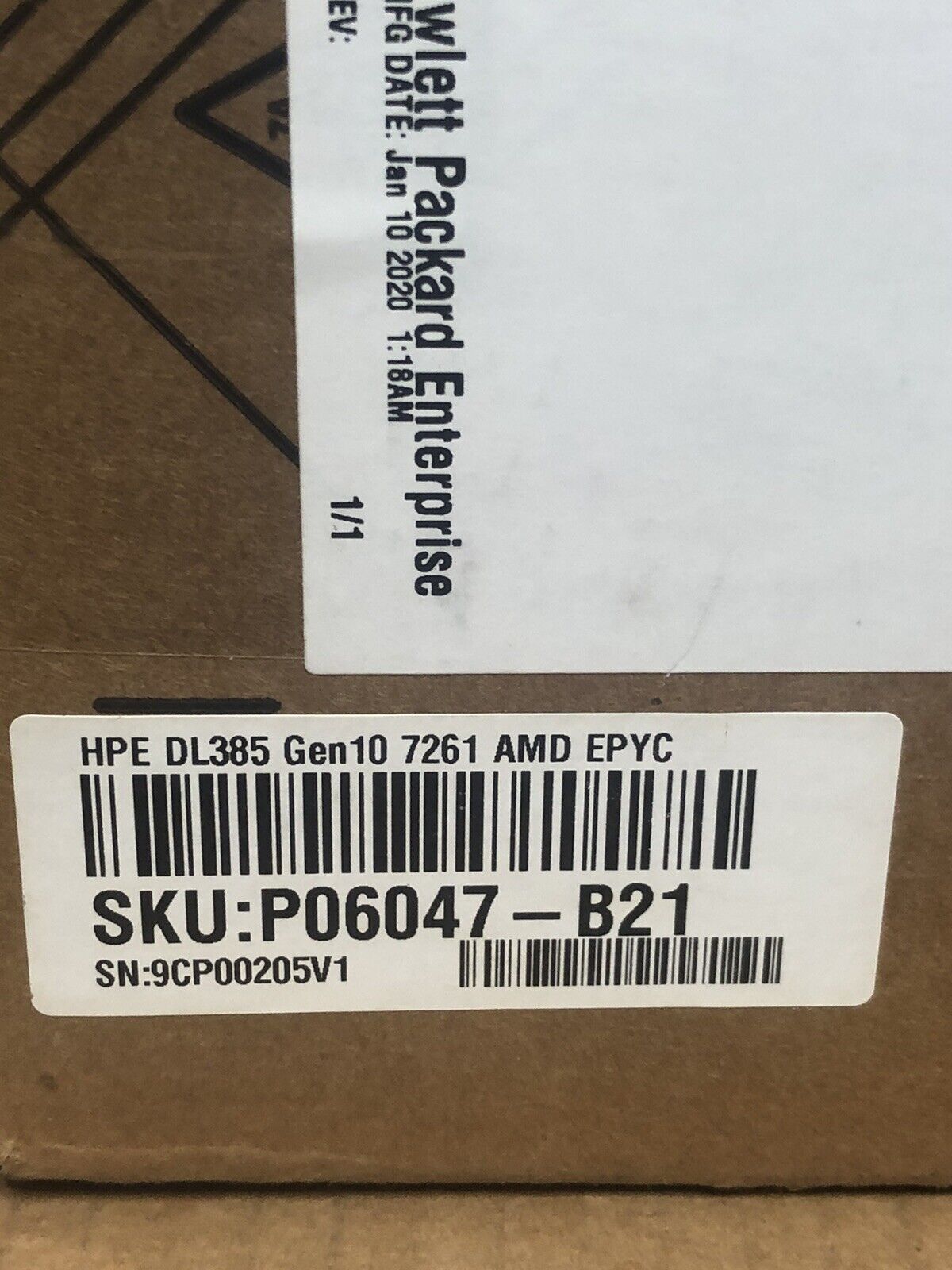 HPE P06047-B21 DL385 Gen10 AMD EPYC 7261 6-Core 2.5GHz 64MB Processor CPU Kit