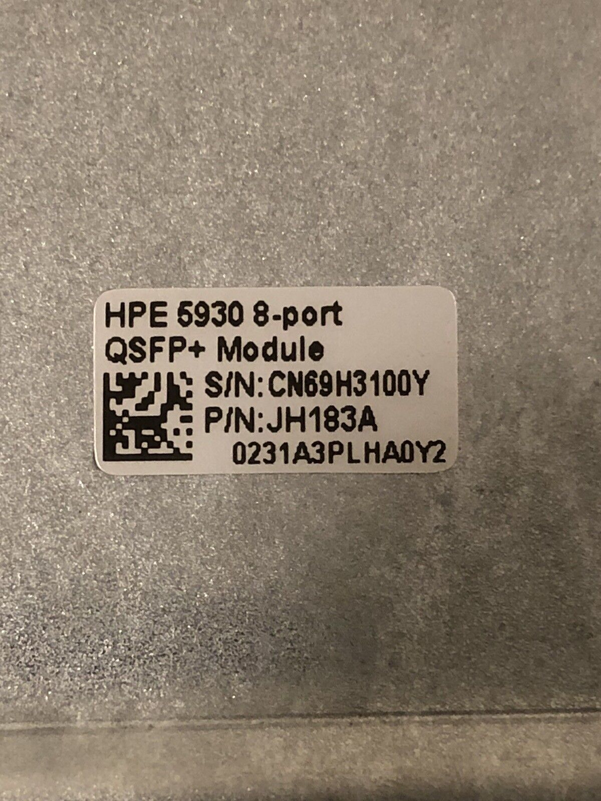 HP JH183A FlexFabric 8-Port QSFP+ Module For 2- and 4-Slot Switches 5930 5940 59x0 40GE.