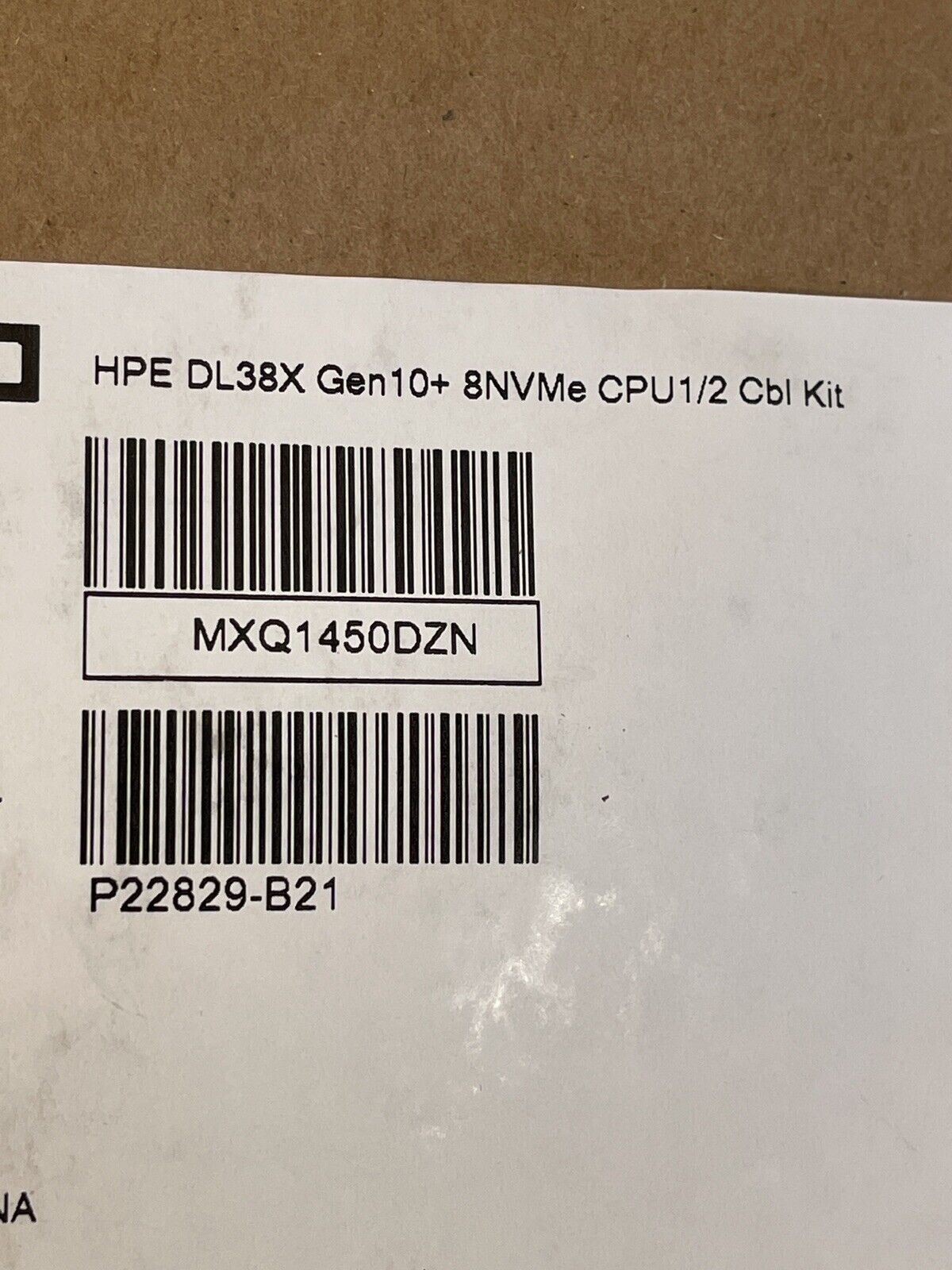 P22829-B21 HPE ProLiant DL38X Gen10 Plus 8NVMe CPU1/2 Cable Kit DL380 DL385 Cbl 8x NVMe.