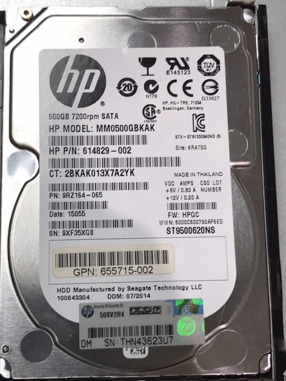 HP 663600-B23 SL4540 G8 3x15 6x E5-2470V2 576GB 6x 500GB 45x 2TB SAS 7.2K Rails 4xPSU 3x IO.