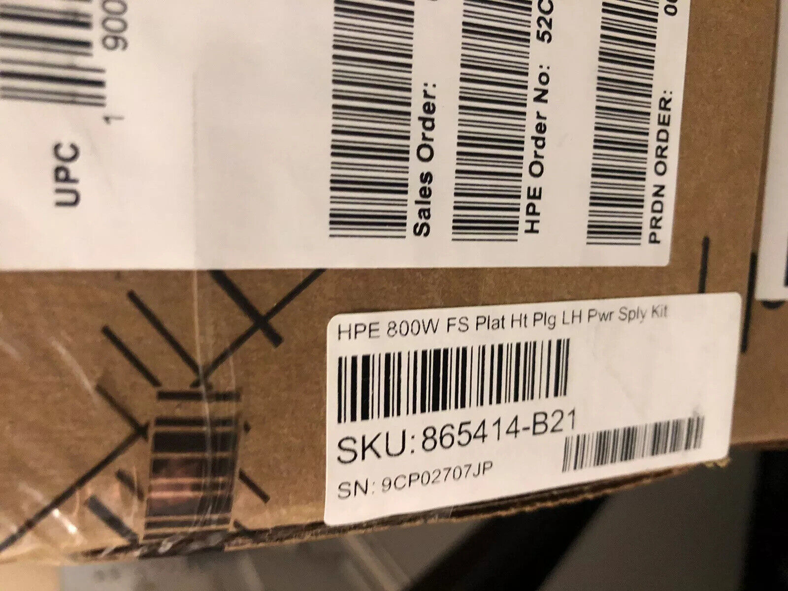 New Sealed HP 800W Flex Slot Platinum Low Halogen Power Supply 100V-240V AC PSU 865414-B21 P38995-B21.