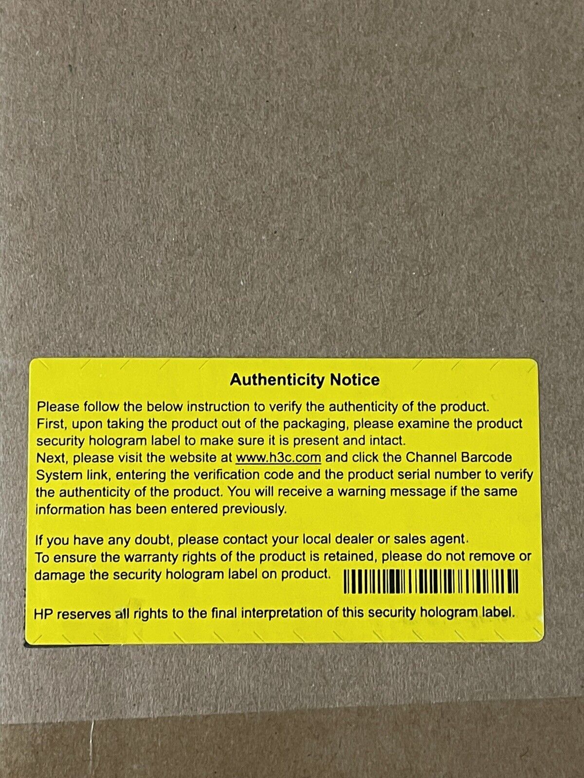 HP HPE JG405A FlexNetwork MSR3044 Router RJ45 SFP.