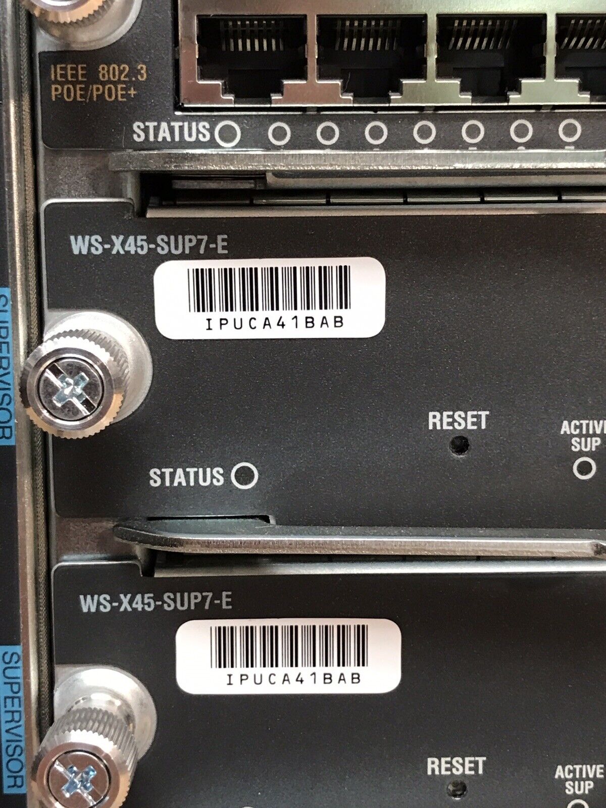 Cisco Catalyst C4510R+E WS-X45-SUP7-E X4606-X2-E X4748-RJ45V+E UPOE PoE 4200ACV.