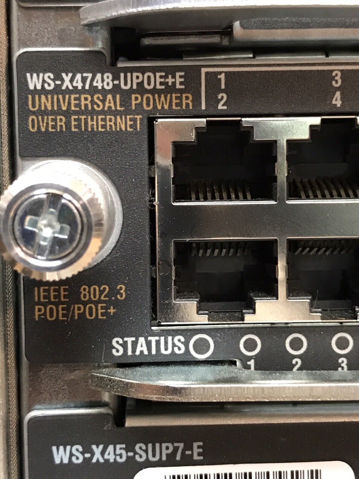 Cisco Catalyst C4510R+E WS-X45-SUP7-E X4606-X2-E X4748-RJ45V+E UPOE PoE 4200ACV.