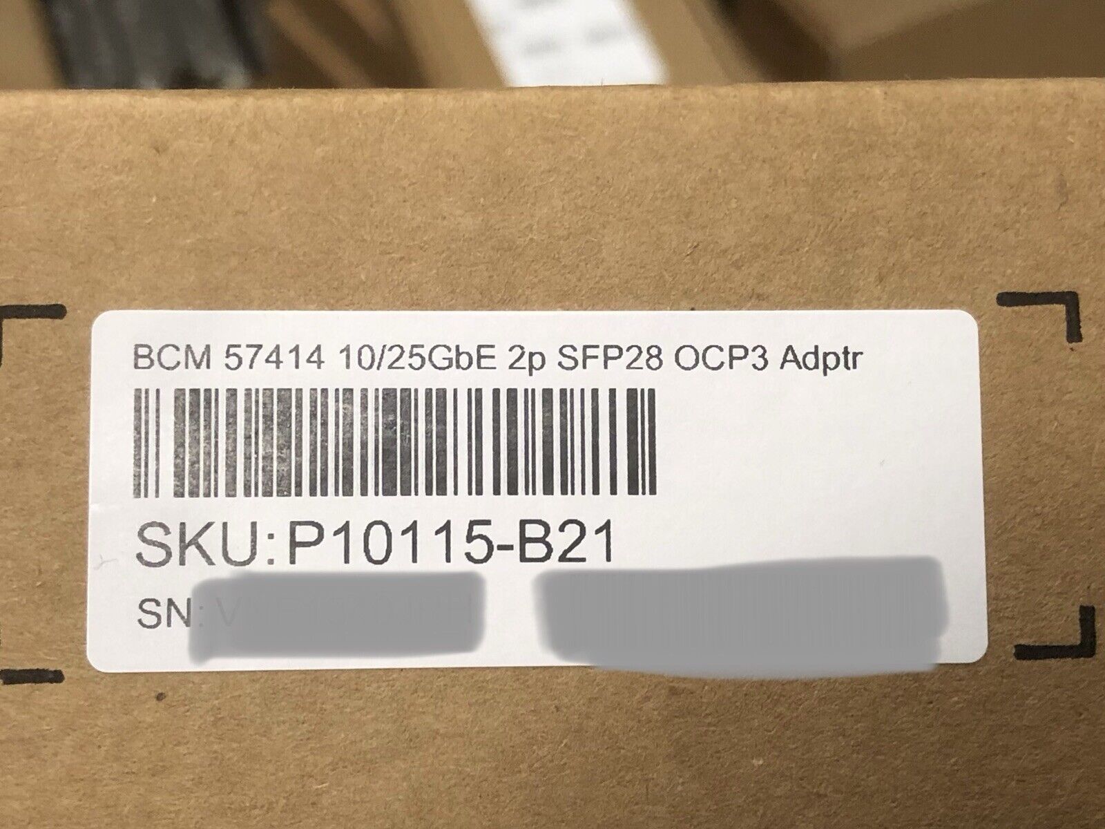 OCP3 HPE Broadcom 57414 10Gbe 25GbE 2 port SFP28 Adapter NIC 2P 10G 25G SFP 10/25GbE.