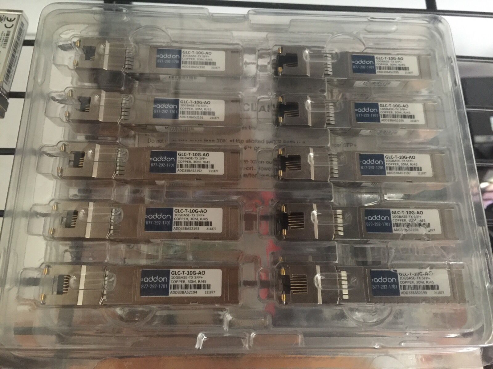 Cisco SFP-10G-T-C ProLabs AddOn 10GBASE-T SFP+ RJ45 30m Transceiver
