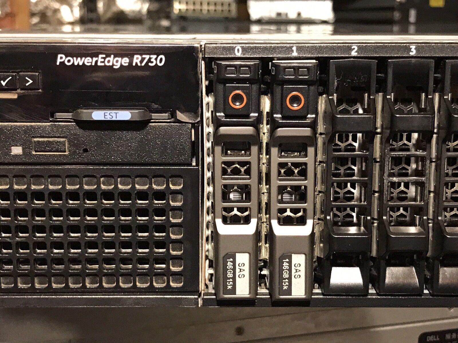 Dell R730 16 Bay 2x E5-2650V3 64GB 2x146GB 15K 2x PSU H730P Rails Bezel iD8 Ent.