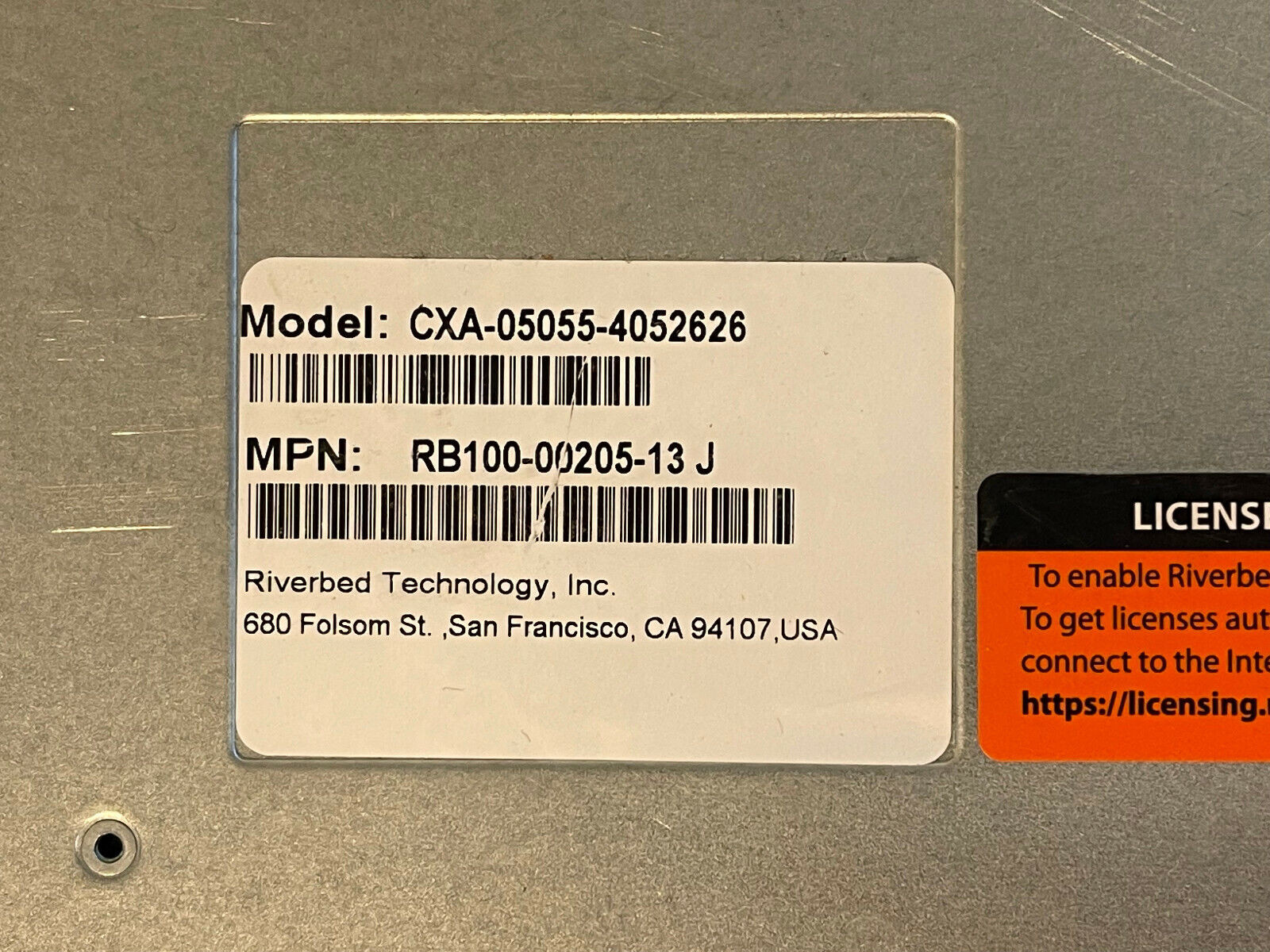 Riverbed Steelhead CX 5055 WAN Optimization Appliance M Spec License Dual PSU RB100-00205-13 J.