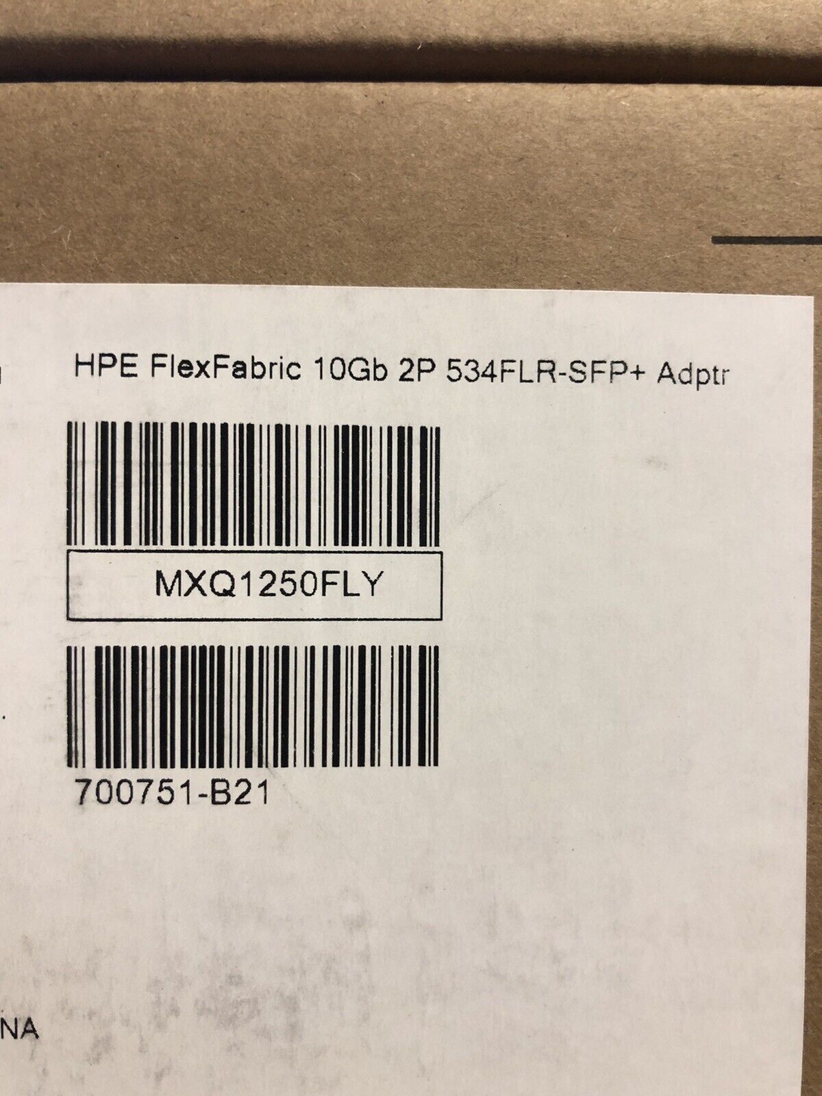 HPE 700751-B21 FlexFabric 534FLR-SFP+ Network Adapter 10GbE 57810S.