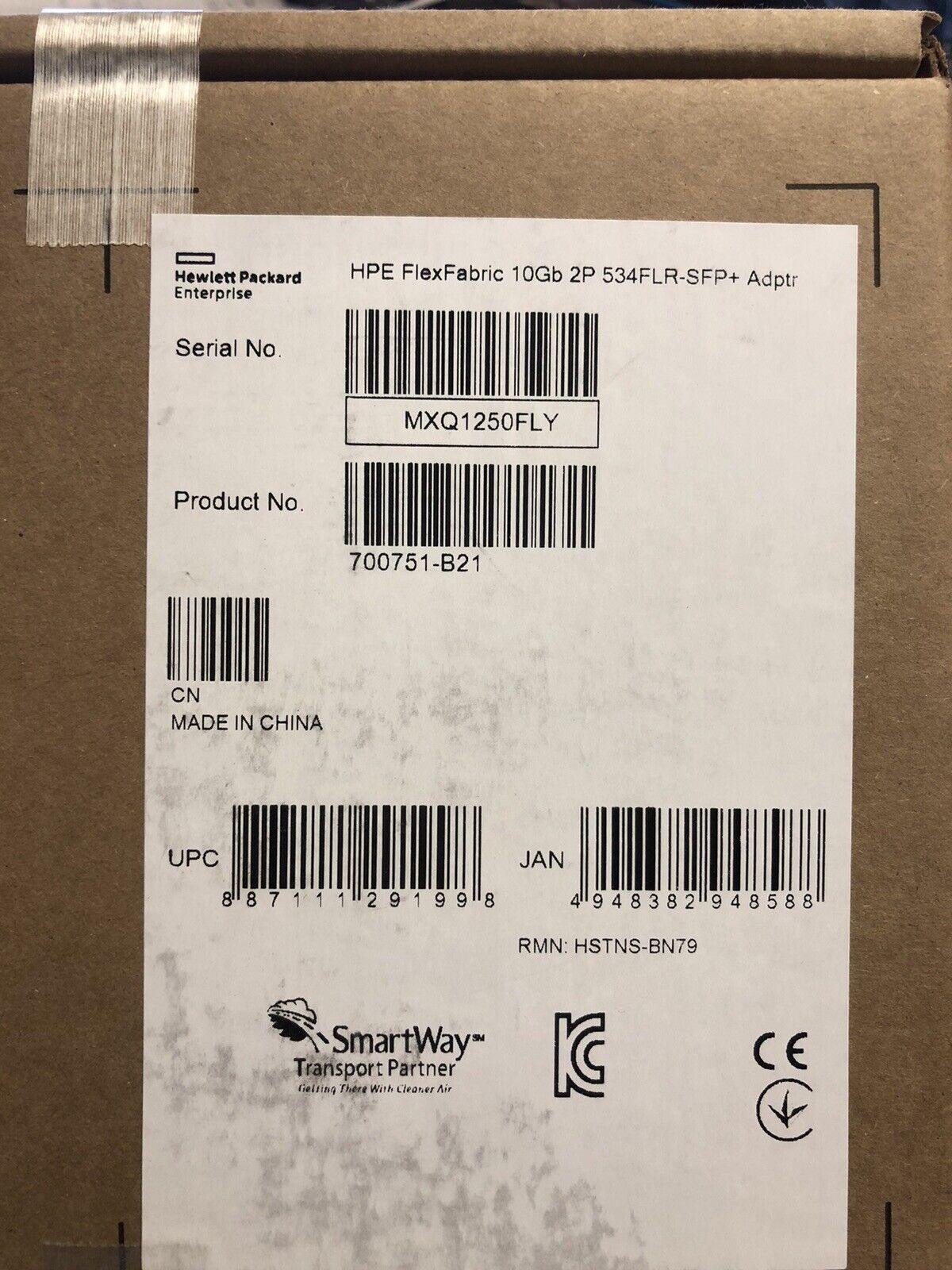 HPE 700751-B21 FlexFabric 534FLR-SFP+ Network Adapter 10GbE 57810S.