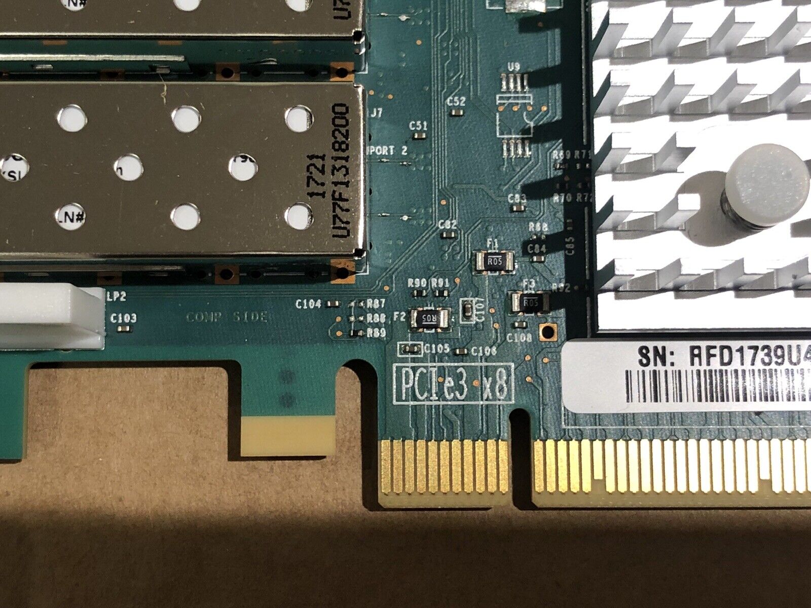 Dell 0CK9H1 QLogic QLE2692 Dual Port Fibre Channel 16Gb PCI-e 3.0 HBA FC FH with SFP+.