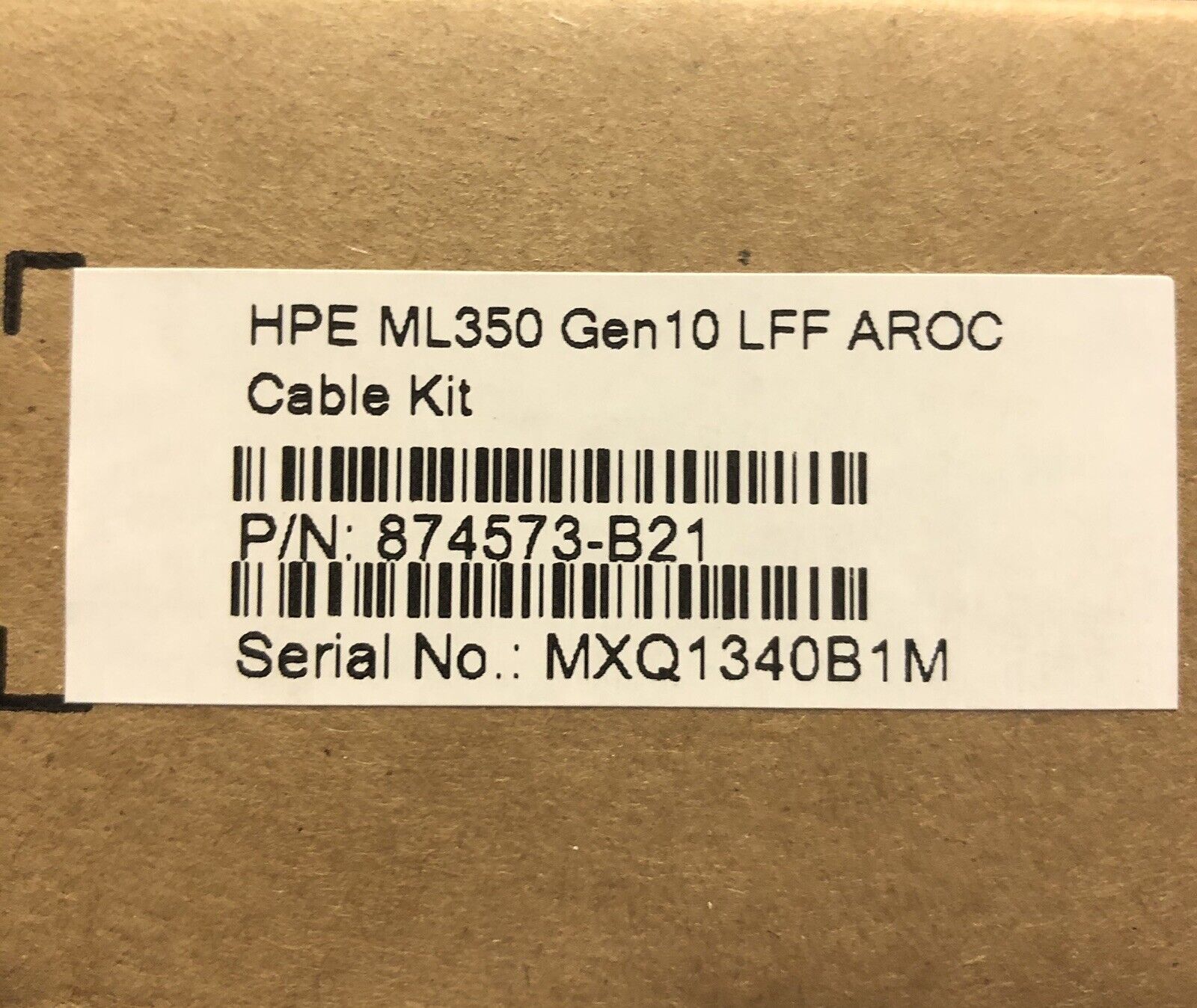 HPE 874573-B21 ML350 Gen10 LFF AROC RAID Cable Kit.