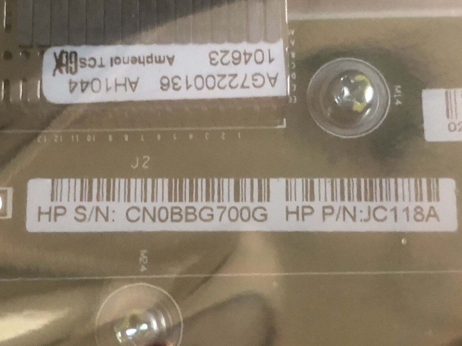 HP JC118A 9500 A9500 S9500E Switch Series 4 Port 10GbE XFP Advanced Module.