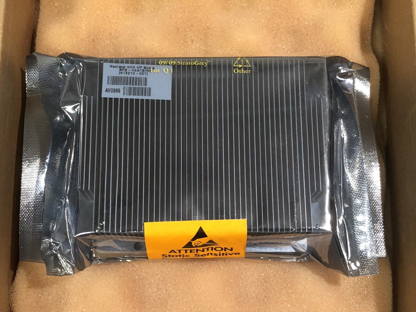 HP 412210-001 Proliant DL360 G5 CPU Processor Heatsink 1U Server 410749-002.