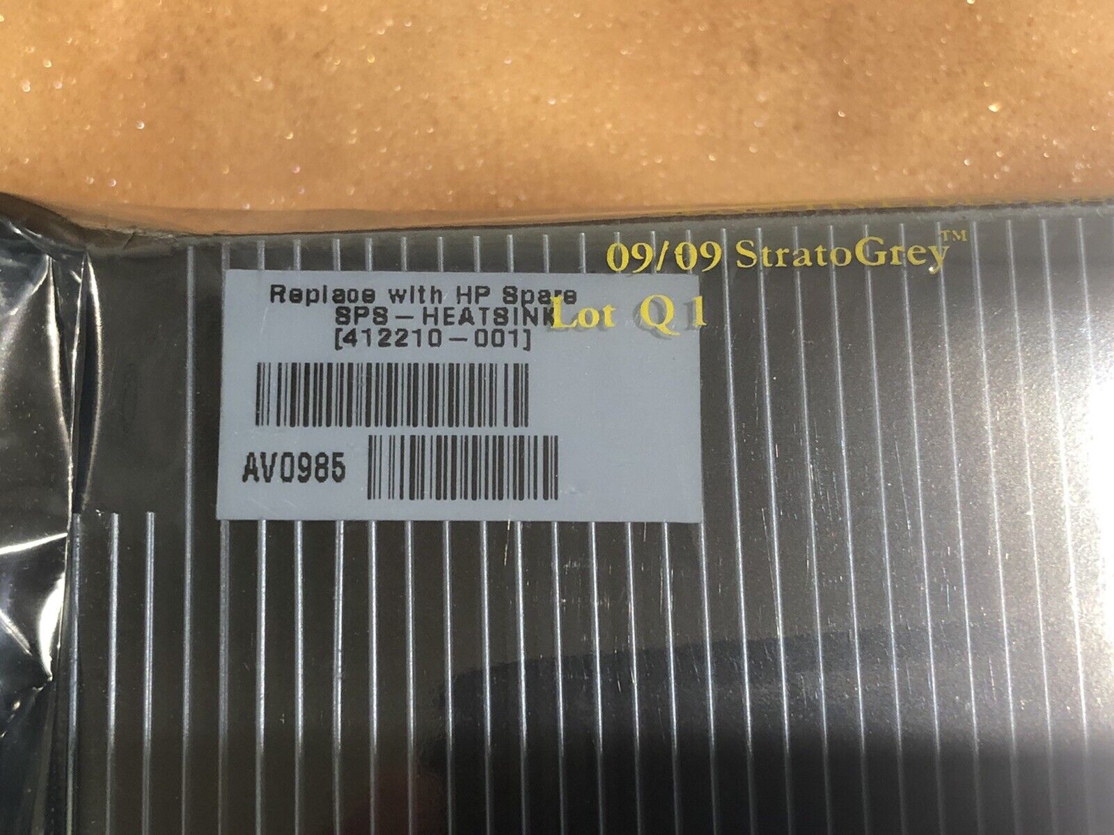 HP 412210-001 Proliant DL360 G5 CPU Processor Heatsink 1U Server 410749-002.