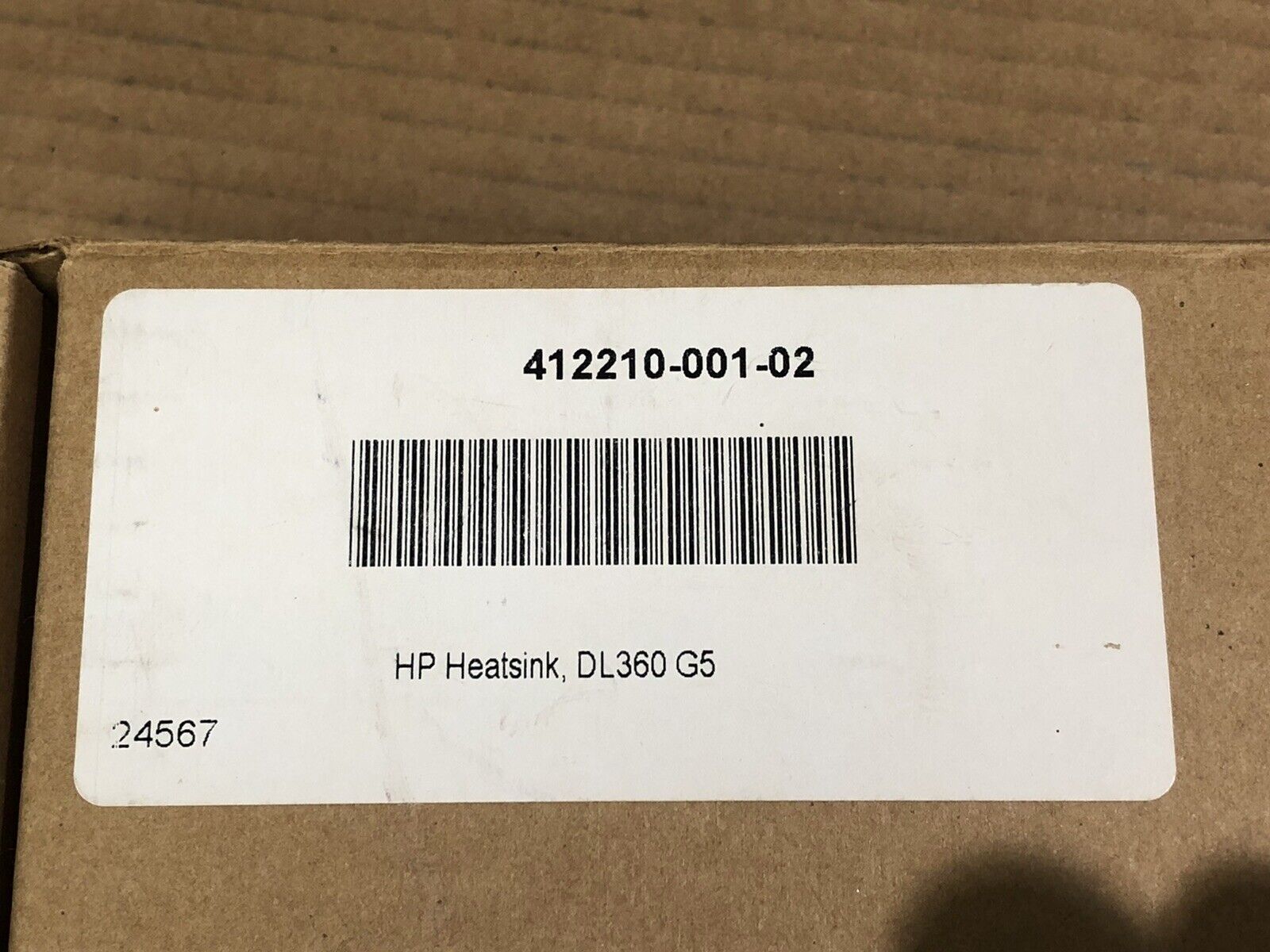 HP 412210-001 Proliant DL360 G5 CPU Processor Heatsink 1U Server 410749-002.