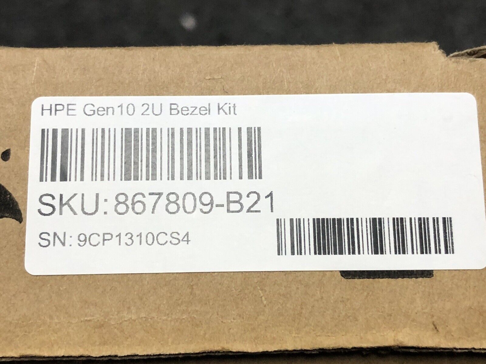 HPE 867809-B21 2U Security Bezel Kit ProLiant DL345 DL380 DL385 Gen10 / Plus / V2 Servers.