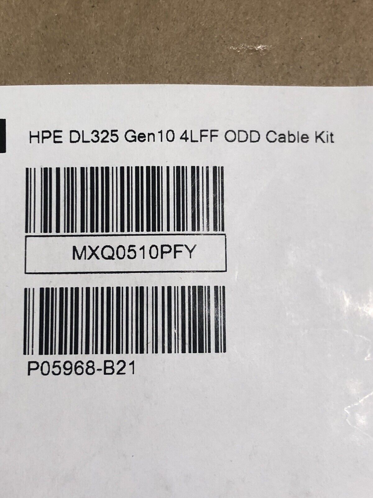 HPE P05968-B21 ODD Optical Disk Drive SATA + Power Cable Kit DL325 Gen10.