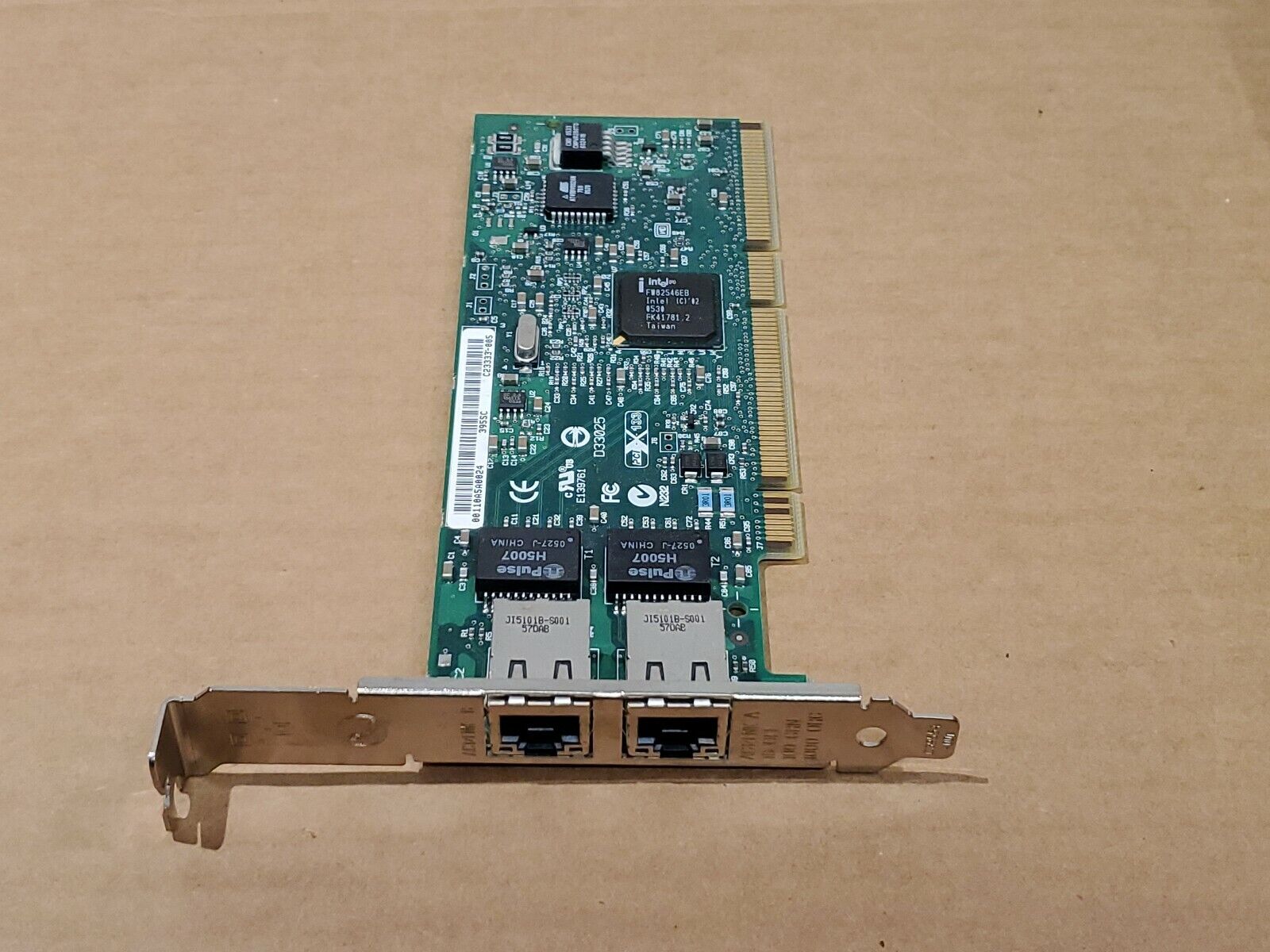 HP NC7170 Dual Port PCI-X 10 100 1000 Gigabit Adapter Card NIC RJ45 Full Height.